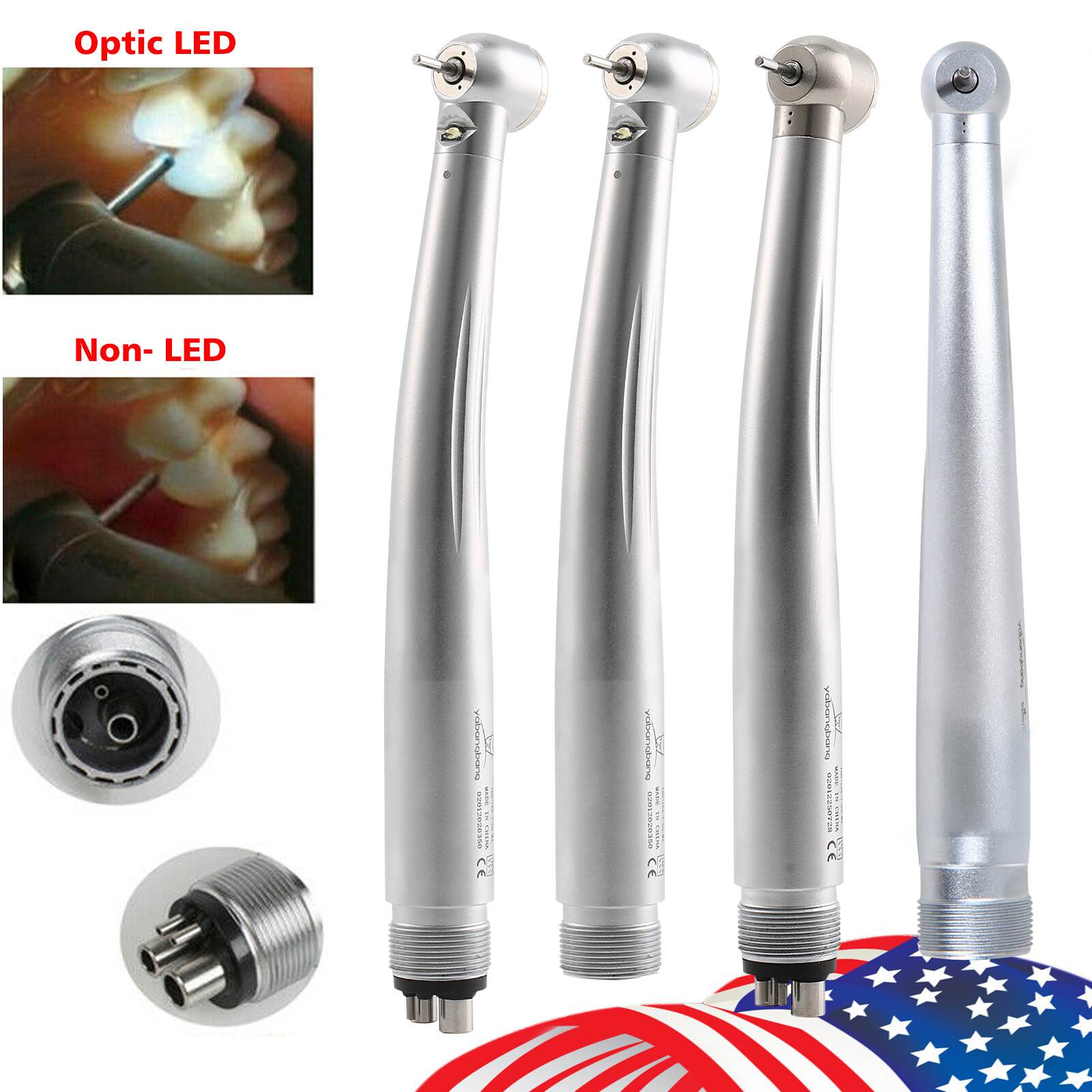 NSK Pana Max Style Dental (LED) High Speed Turbine Handpiece Push Button 2/4Hole