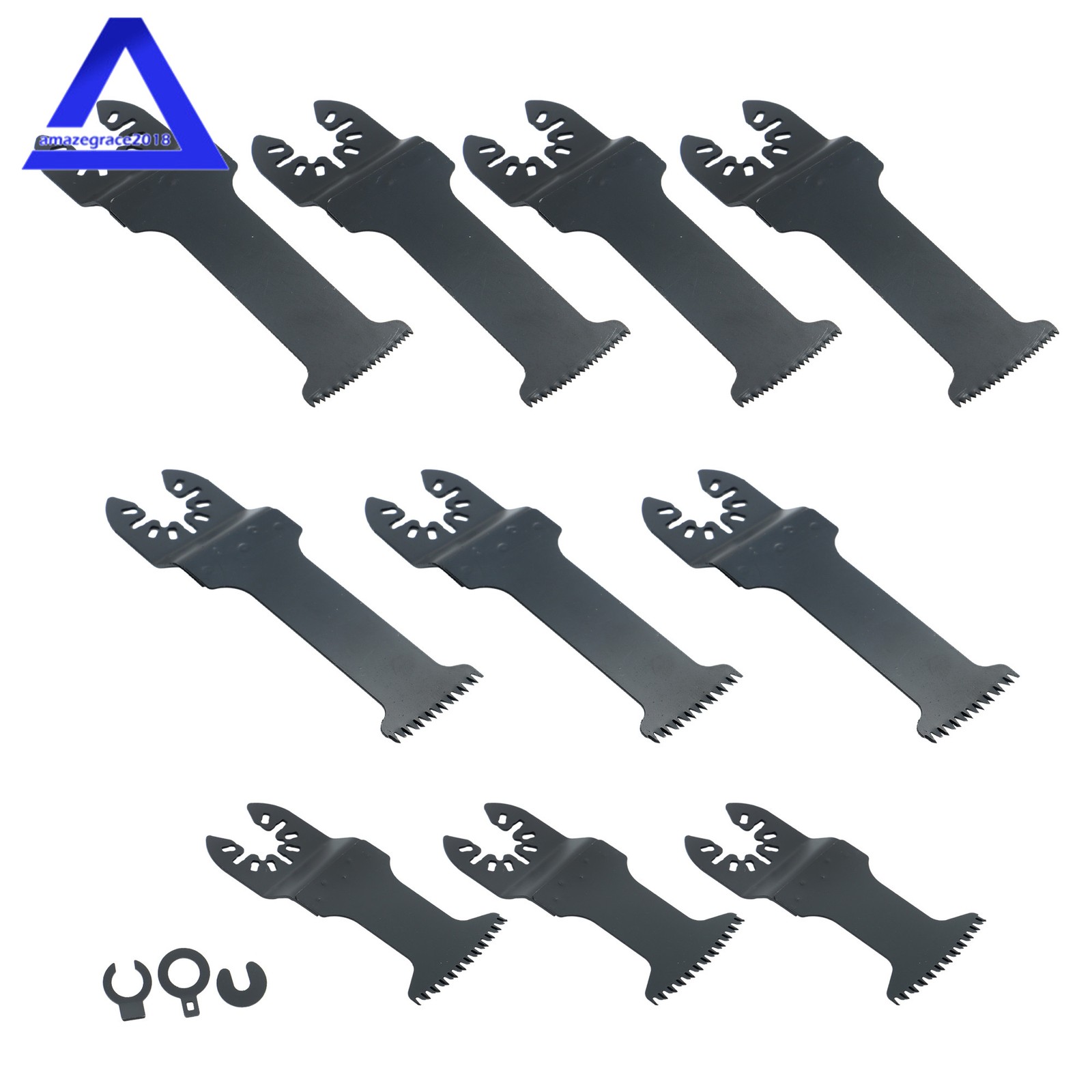 Bi-Metal Curved Saw Blades 3Types Extended Japanese Oscillating Saw Blades 10PCS