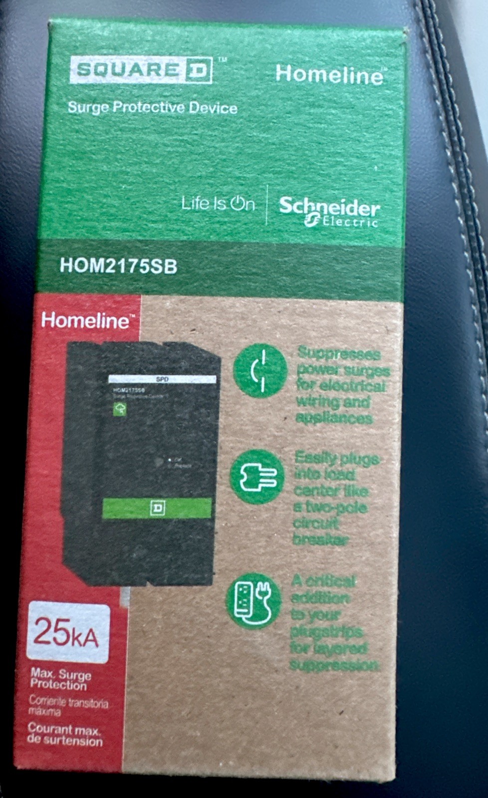 Square D by Schneider Electric HOM2175SB Homeline SurgeBreaker,25kA,120/240V