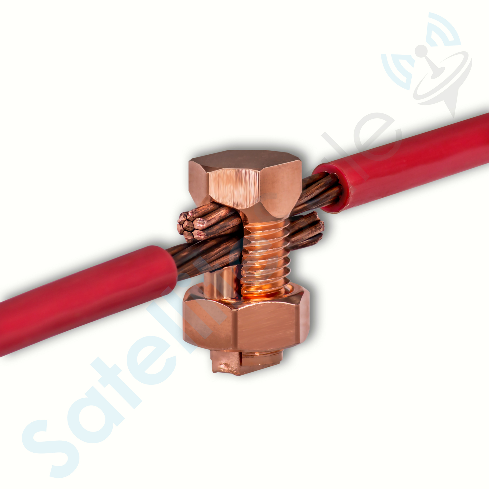 SatelliteSale UL-Listed High Strength Brass Grounding Split Bolt Connectors