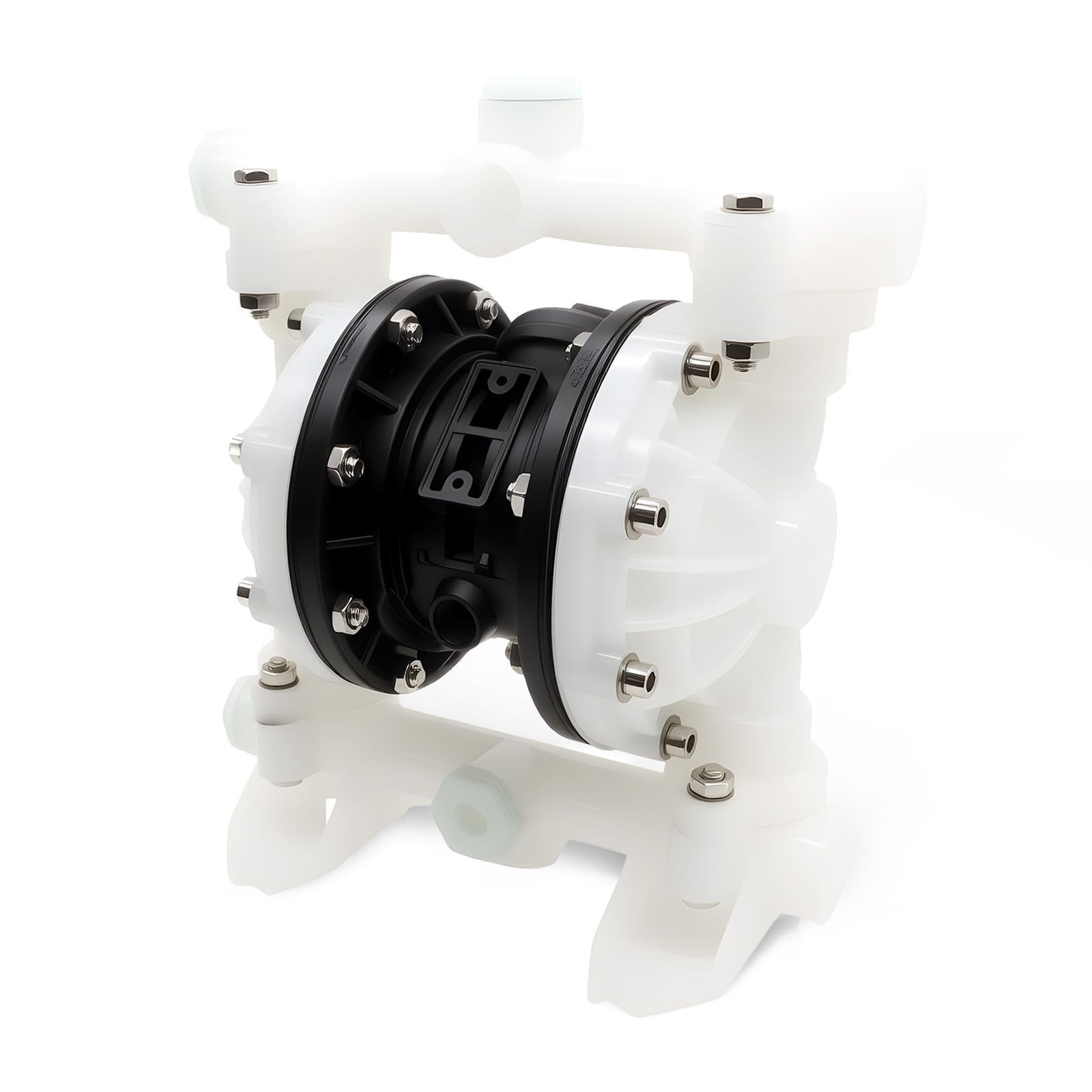 Nakkaa Pneumatic Double Diaphragm Pump PTFE 22GPM Transfer Pump 1″ In/Out Max…