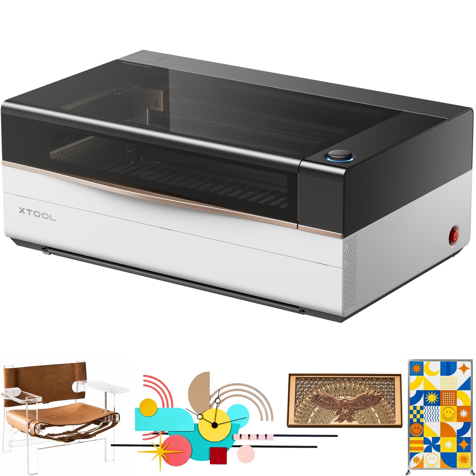 xTool P3 Laser Engraver and Cutter, Class I Laser Engraver 80W Laser Output