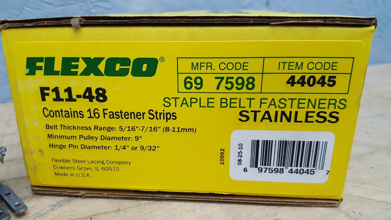 FLEXCO F11-48 F11 44045 Staple Belt Fasteners Conveyor Belt Splice/Repair New