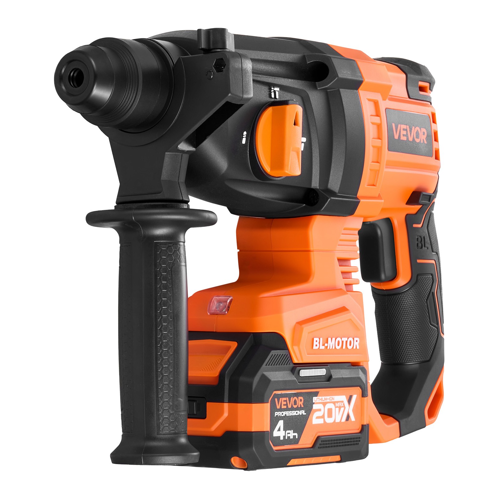 VEVOR Rotary Hammer Drill 7/8 in SDS-Plus Cordless 20V for Concrete and Masonry