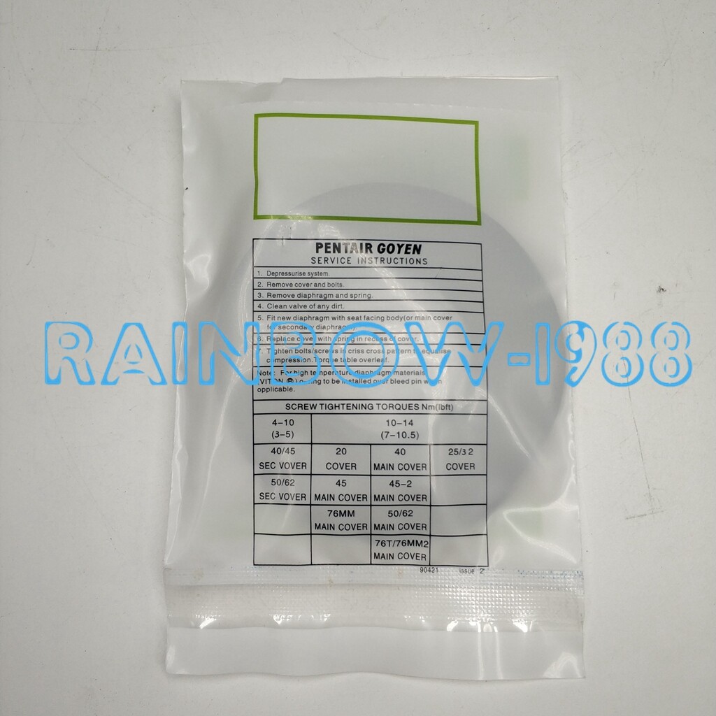 FOR PENTAIR GOYEN K2529 Diaphragm Repair Kit High Original Type #