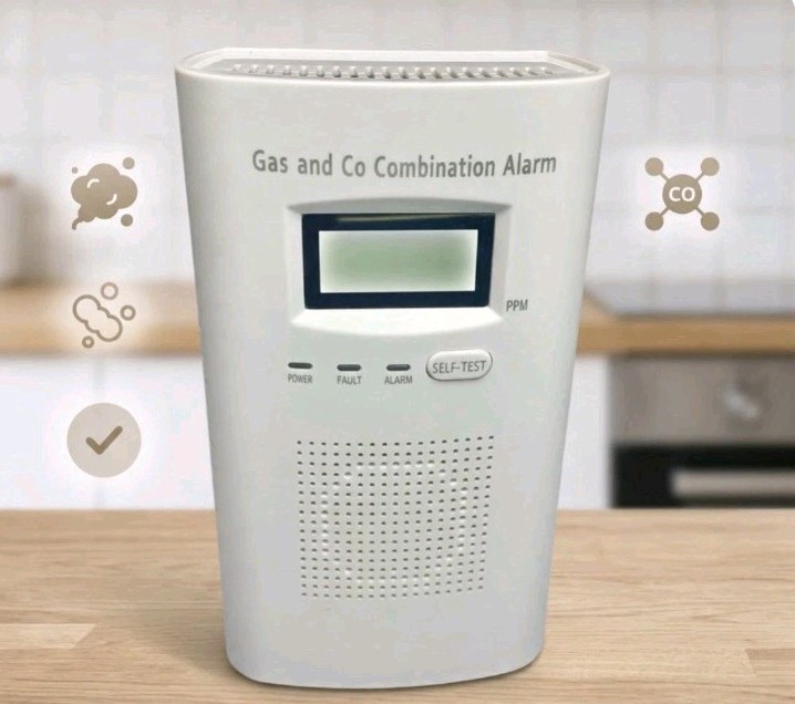 KH-522 Carbon Monoxide & Gas Detector Alarm – Home Safety – Open Box