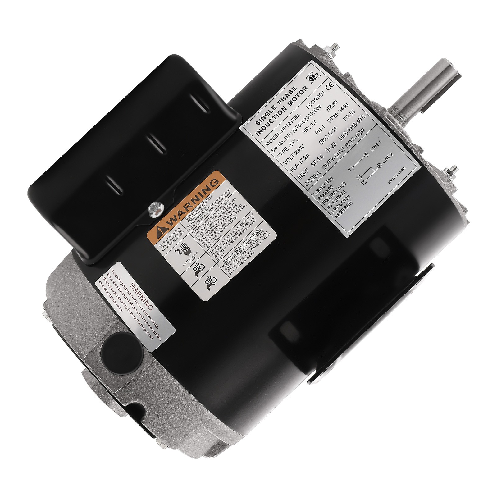 3.7 HP Compressor Duty Motor Replaces Open Drip Proof For General Equipment