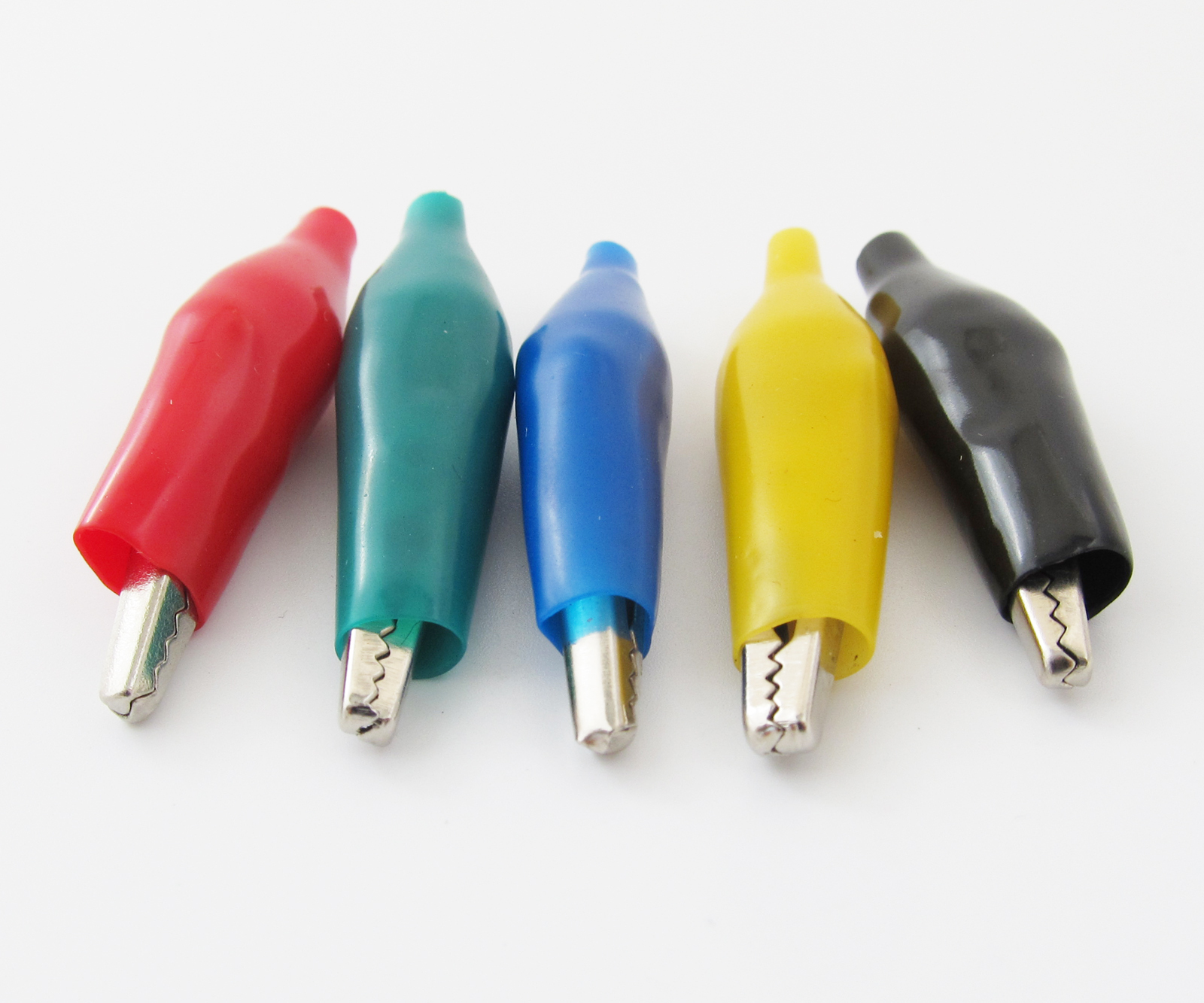 Optional Qty Medium Size 36mm Battery Insulated Alligator Clip W/Boot 5color Lot