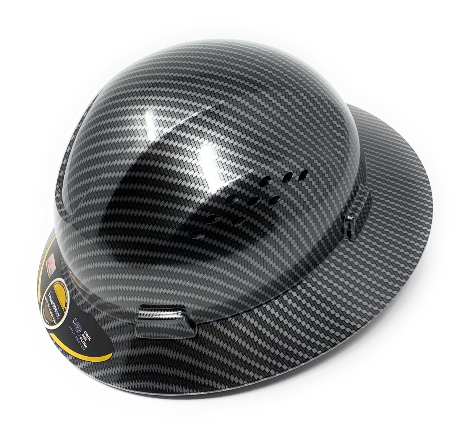 Full Brim Hard Hat with Fas-trac Suspension