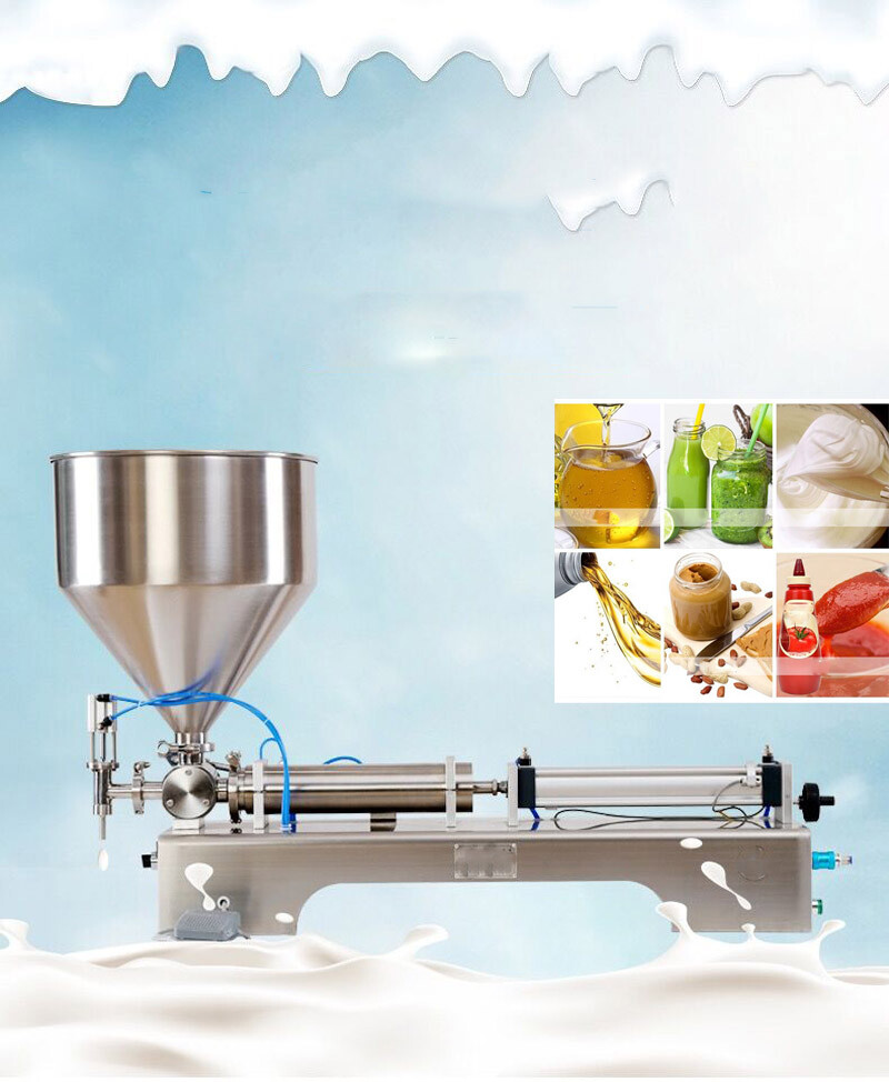 Top Grade1000-5000ml Liquid Paste Filling Machine Bottle Seal Pack Piston Filler