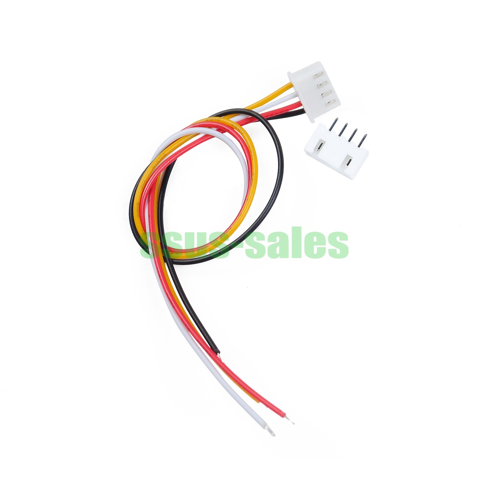 JST XH2.54mm 4Pin 10CM 20CM 30CM Male Female Extension Wire Cable Plug Socket