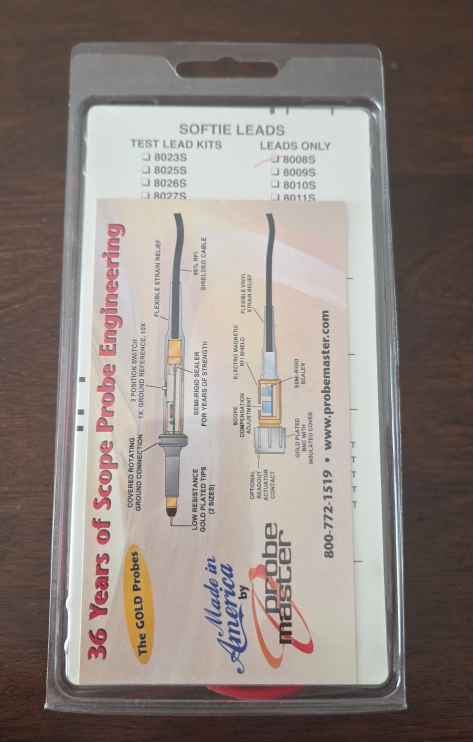 Probe Masters Test Leads 8000 Series – Test Leads Only, 8017S Safety Banana Plug