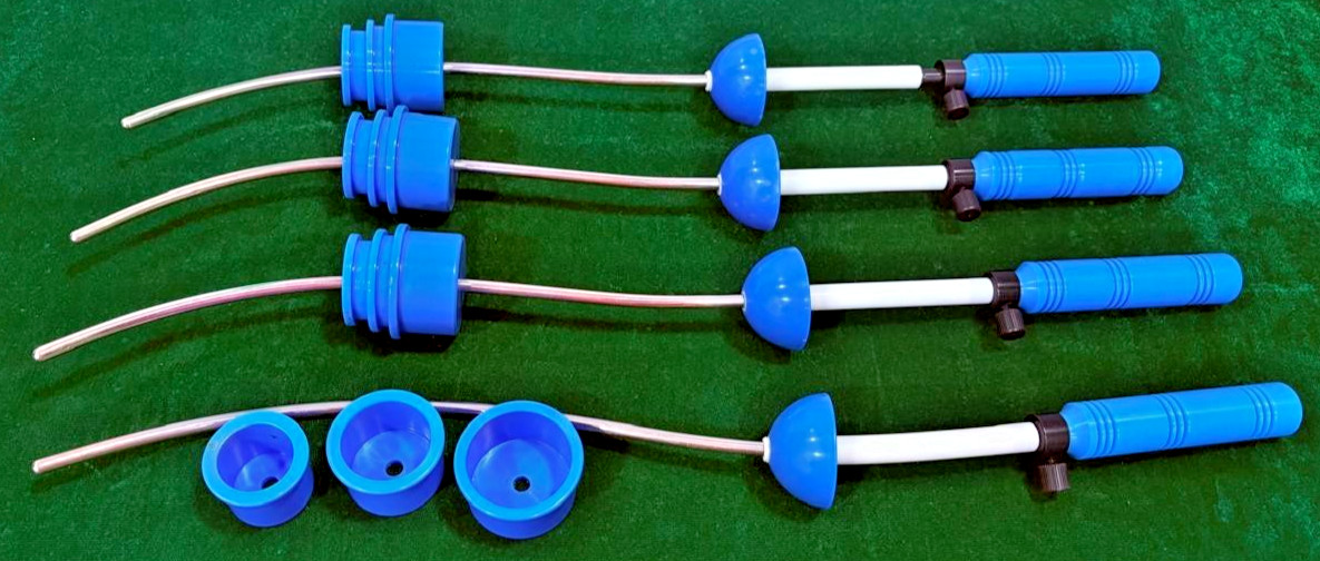 4pc Laparoscopic Gynecology Marva-Type Uterine Manipulator with 3 Cups Reusable