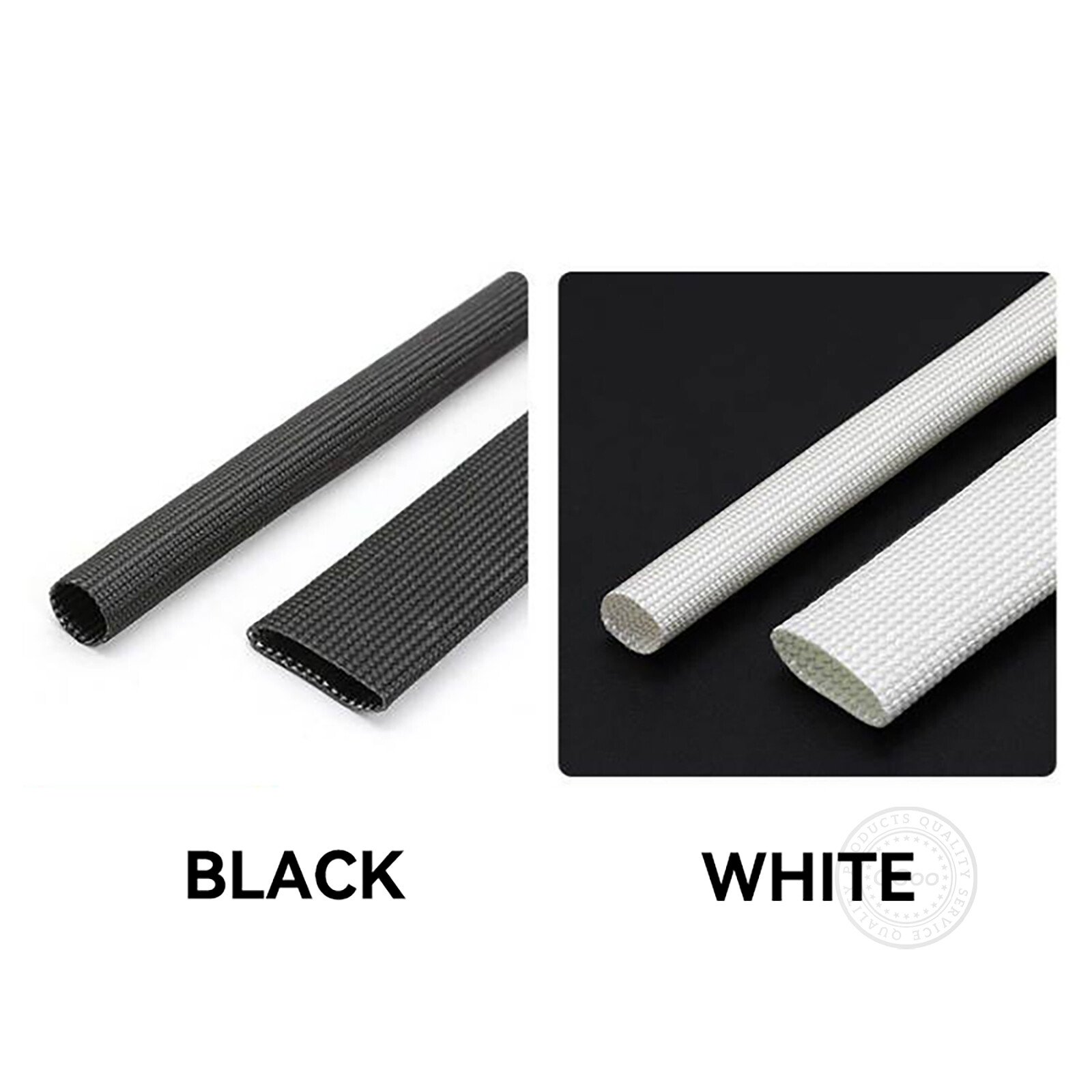 Fibreglass Braided Heat Resistant Sleeving Cable Wire High Temperature 600°C