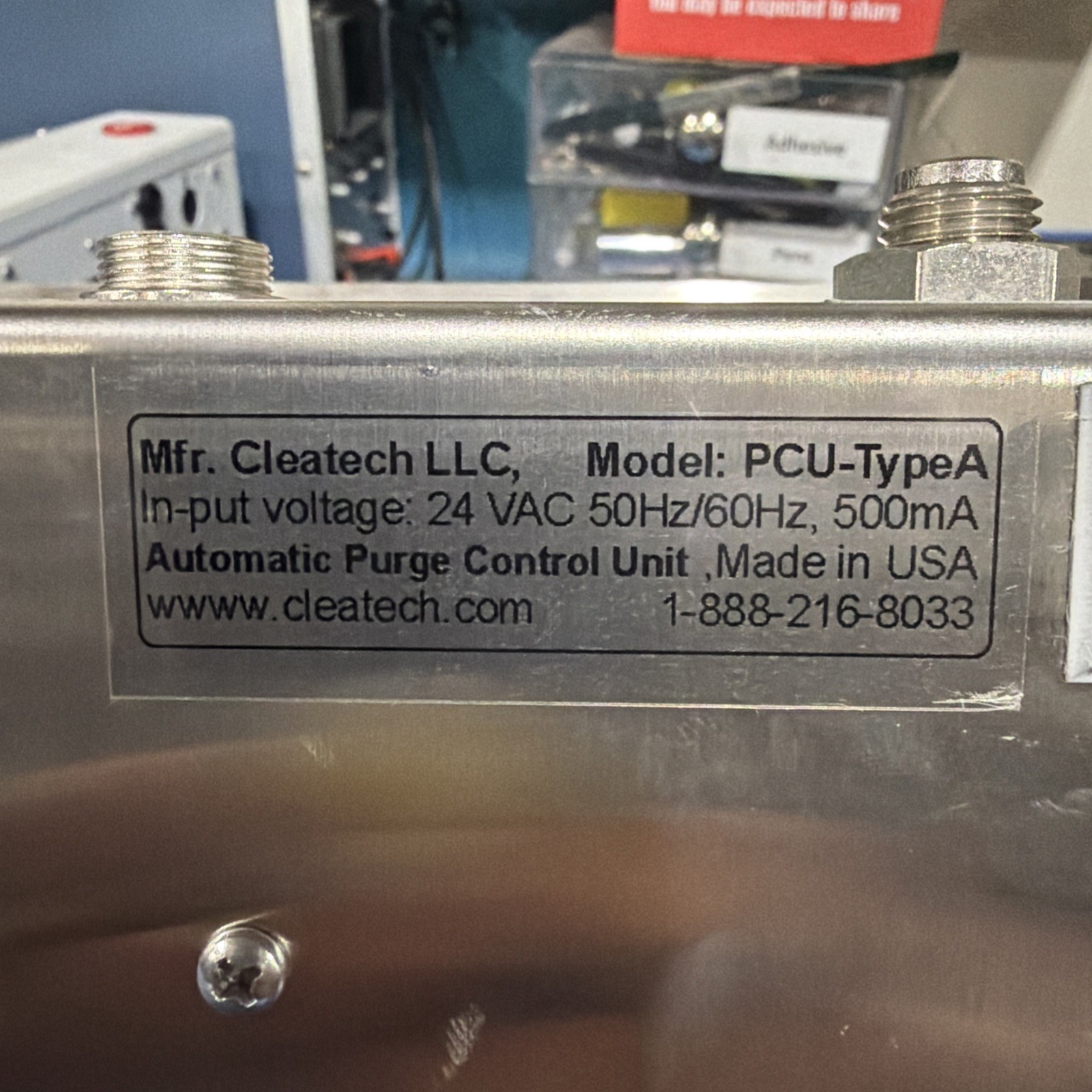 Cleatech Model PCU-TypeA Automatic Purge Control Unit