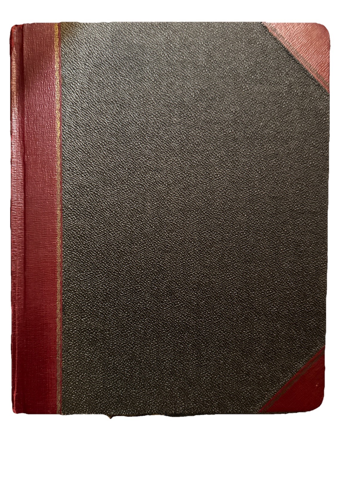 Boorum & Pease Record Ledger Book 1602½ Black Red Hard Cover Rare VTG