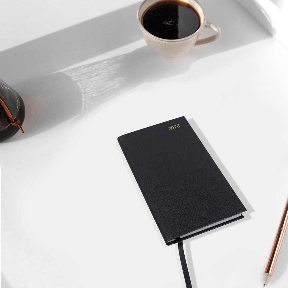 Letts of London® 2026 Principal Weekly Planner, 12 Months, Compact, Black