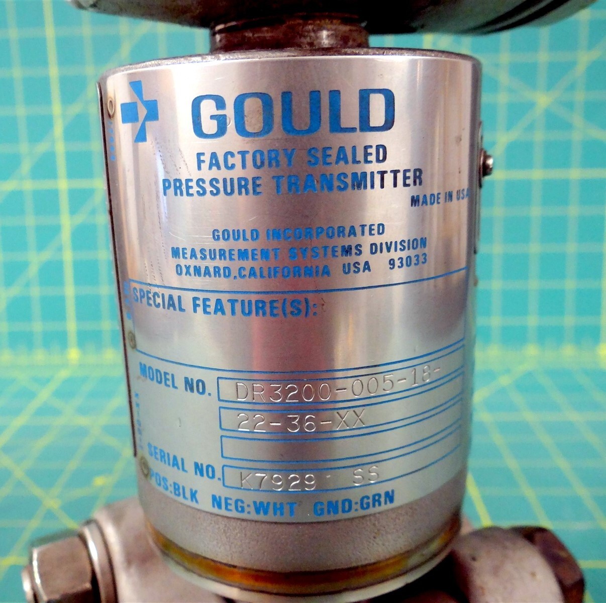 Gould Pressure Transmitter PDT30148 w/Explosion Proof Outlet Body and Cover