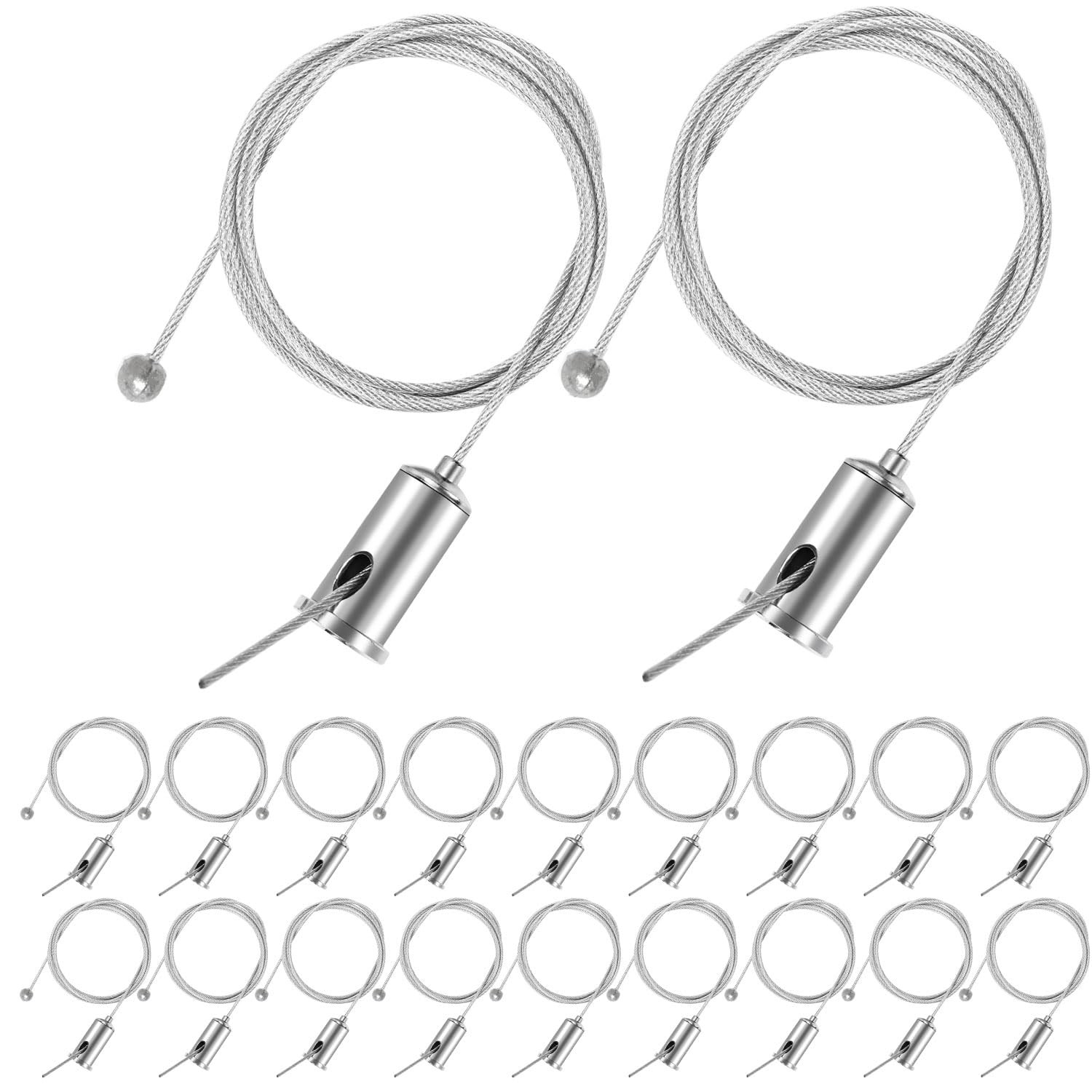 Best 20 Sets Hanging Wire Cable Kit for Hexagon Garage Light 3.28ft Honeycomb