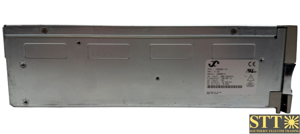 V2500A-VC ELTEK-VALERE 2500W 50 AMPS 48VDC RECTIFIER PBP2EF0BAA