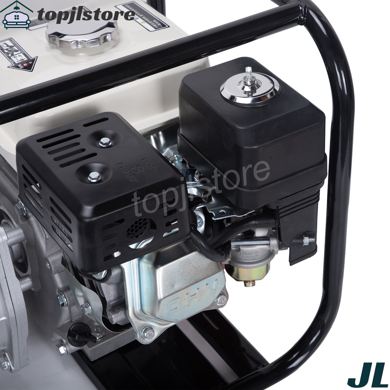 6.5 HP 4-Stroke Gas-Powered Water Transfer Pump 2″ 212CC 158GPM Semi-Trash Pump