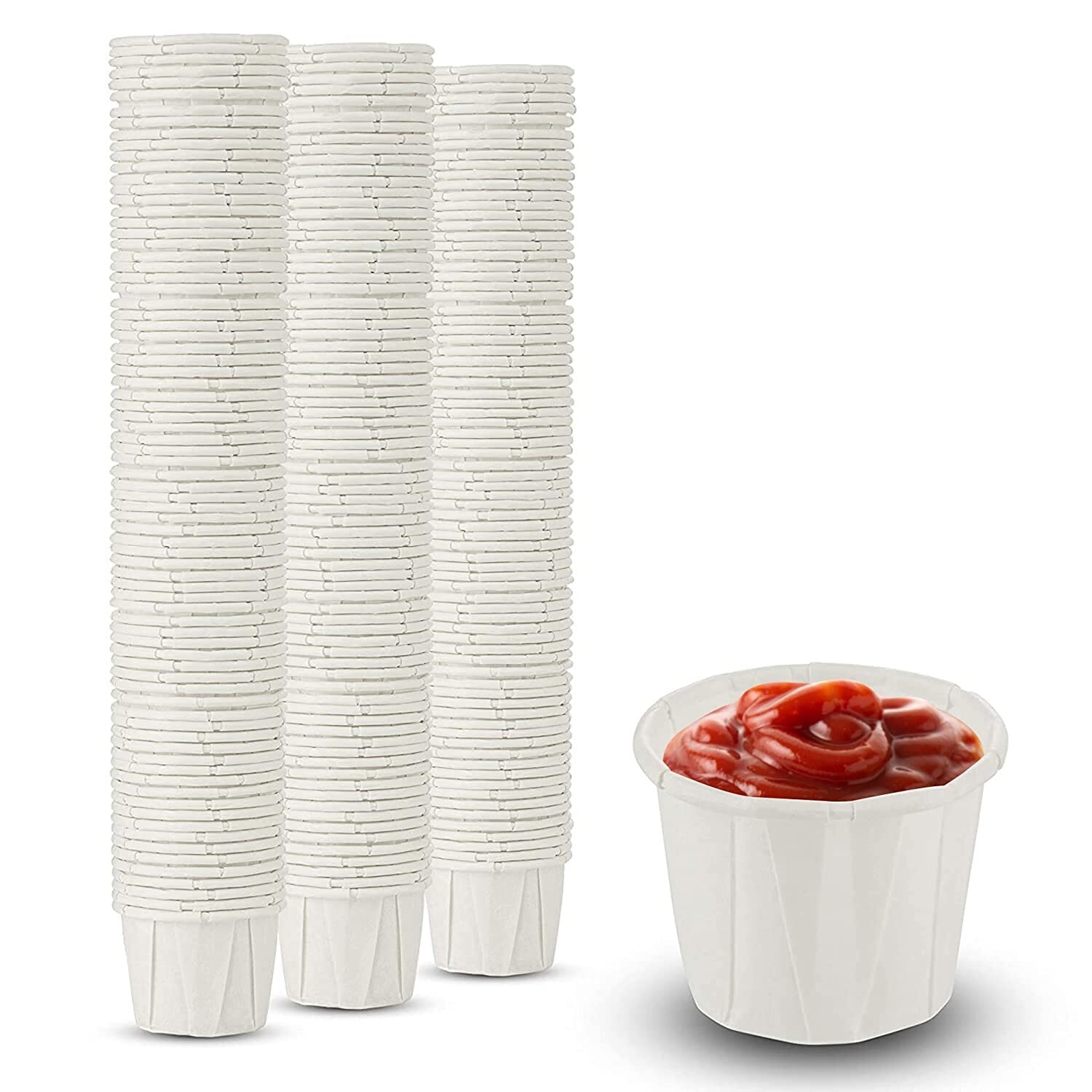 MT Products 1 oz Individual Paper Portion Cups/Condiment Cups – Pack of 350