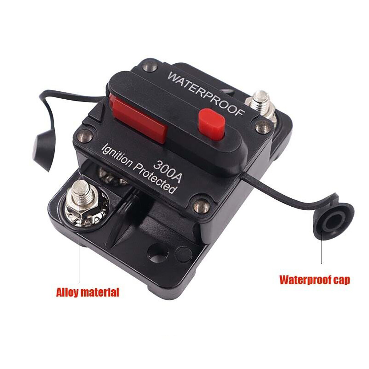 30-300 AMP Waterproof Car Circuit Breaker Fuse Reset Auto Boat Solar 12V-48V DC