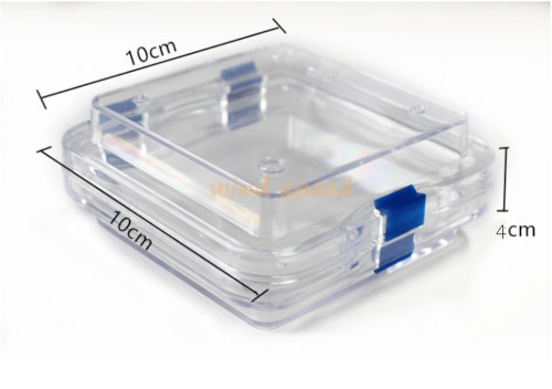 10x Denture False Inlay Teeth Membrane Case Hinged Display Jewelry Box 10x10x4cm