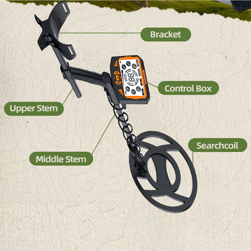 Waterproof Metal Detector – 5.8KHz Frequency,22cm Depth,Beach & Field Use