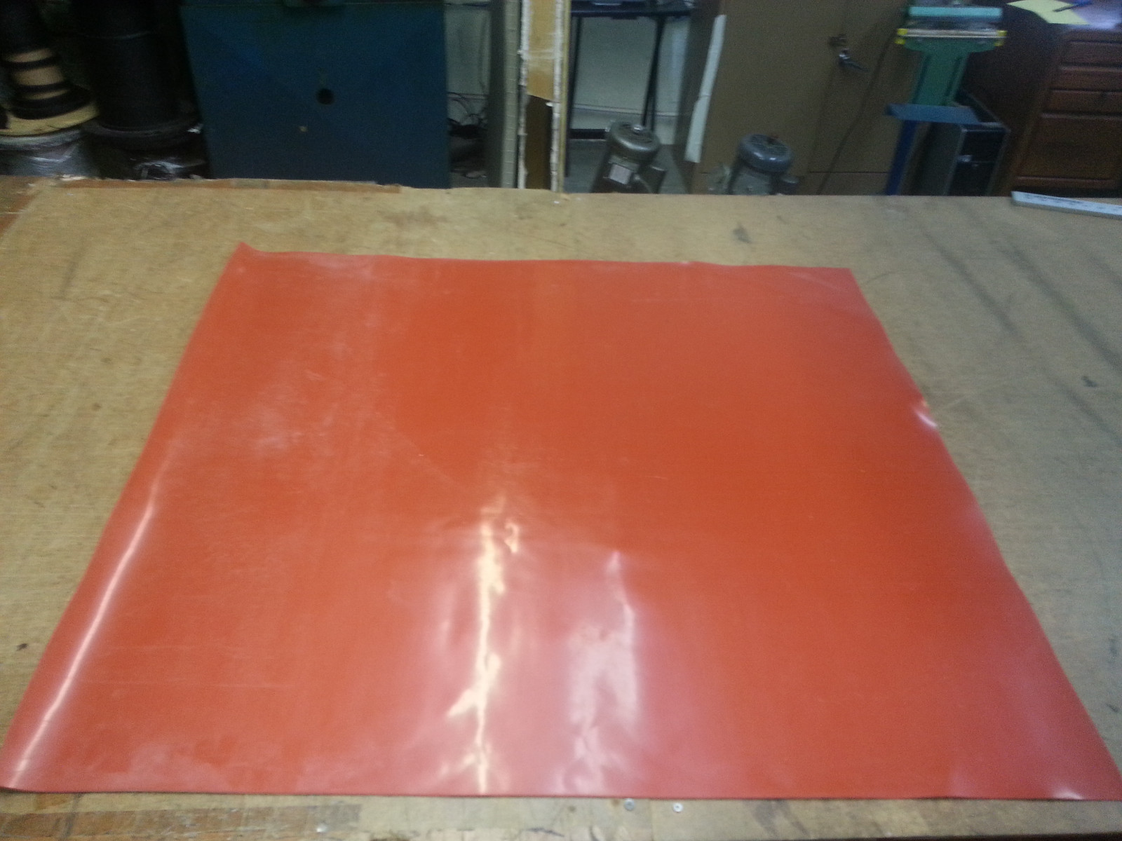 SILICONE RUBBER SHEET 1/16 THK X 36″WIDE x36″ LONG FREE SHIPPING