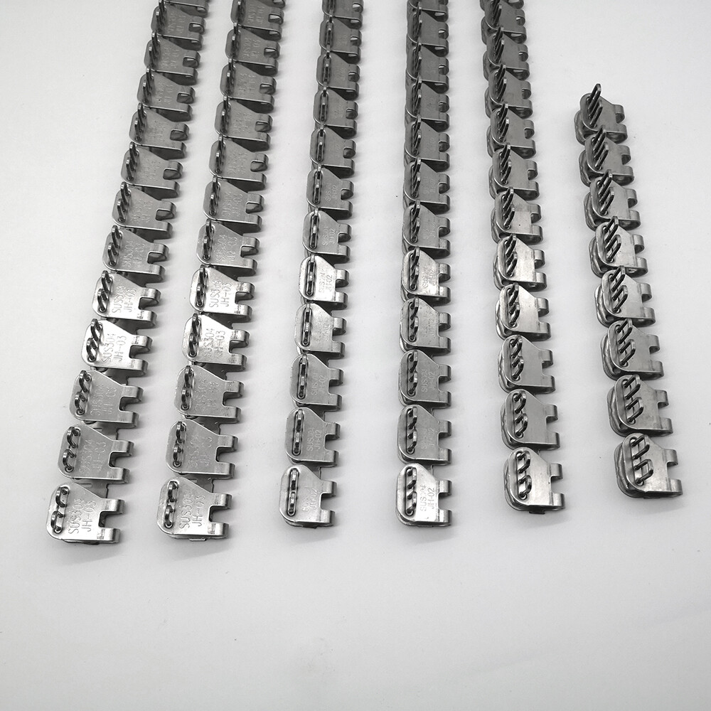 4 Pcs 24″ Factory Price For 3-5mm Belts Rivet Hinged Conveyor Belt Fasteners