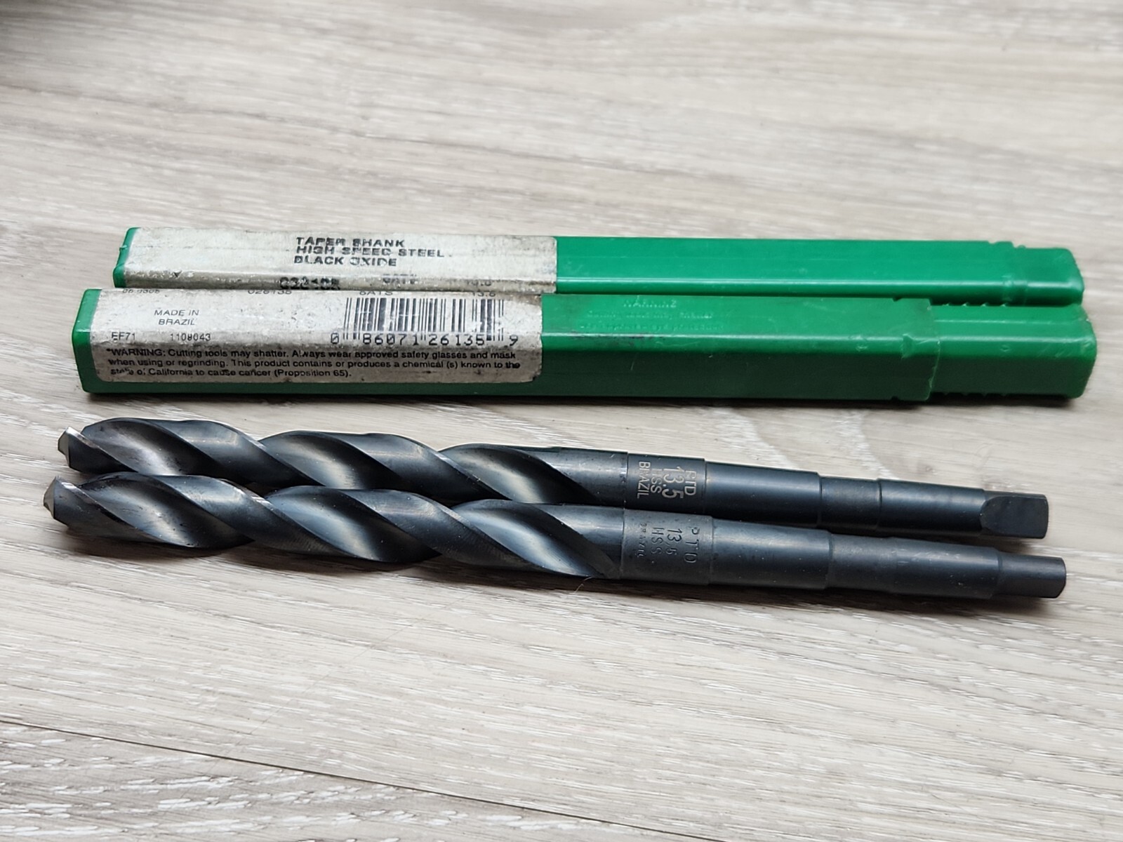 Lot of 5 Precision Twist HSS Drill 2×17.5 (1 ‐16.0) & 2×13.5 As Shown. Used?