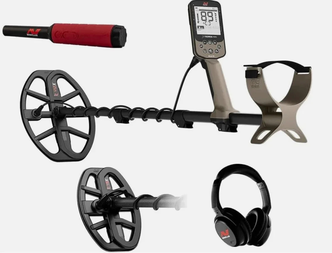 Minelab X-Terra Elite Expedition Pack with Two Coils V8X, V12X Coils ML85
