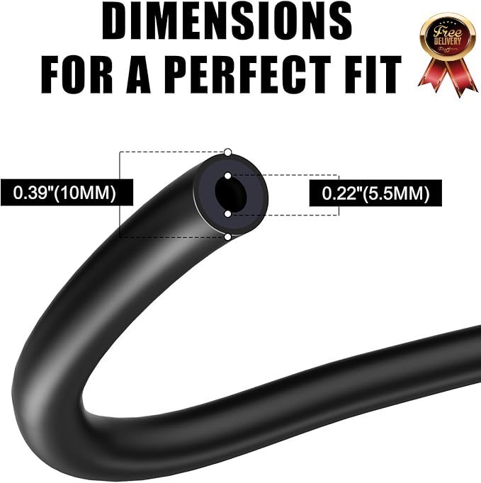 5.5Mm Fuel Line 1/5 Inch Gas Tube Fuel Hose 5 Feet for ATV Quad Pit Dirt Bike