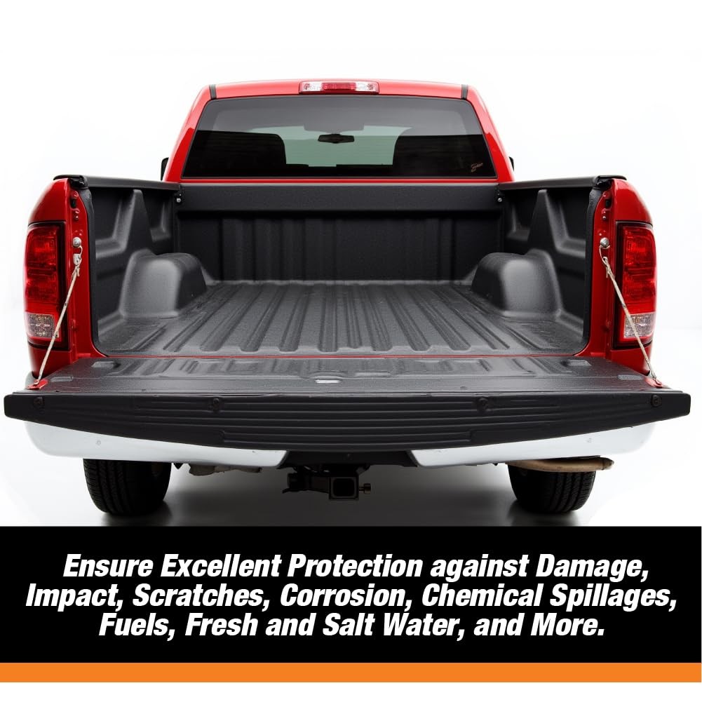 LAUCO Rintek Urethane Spray 8 Quart Kit Black Bedliner Coating, Heavy-Duty