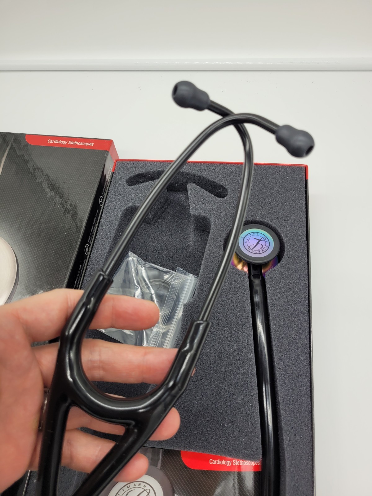 3M™ Littmann® Cardiology IV Stethoscope Black – Rainbow Edition 27 inch, 6165