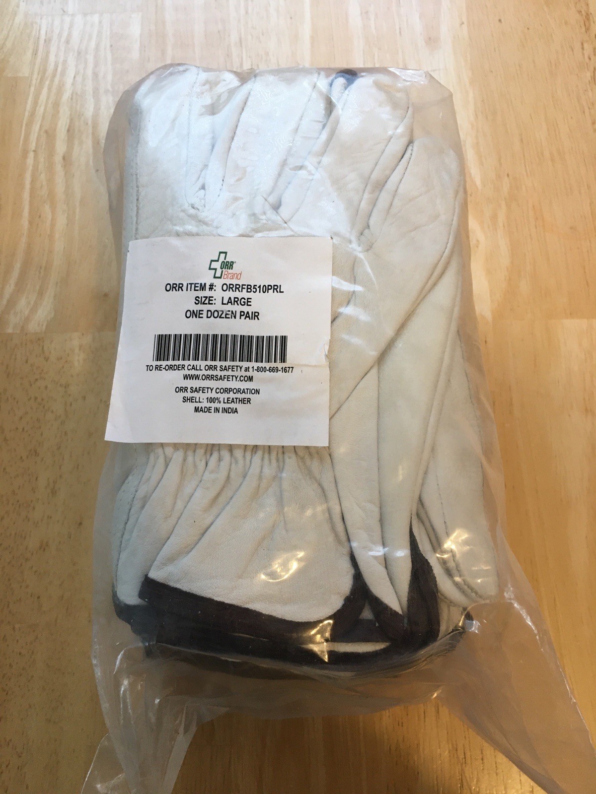 12 Pair Cowhide Soft Leather Drivers Gloves – Large ORR SAFETY CORP