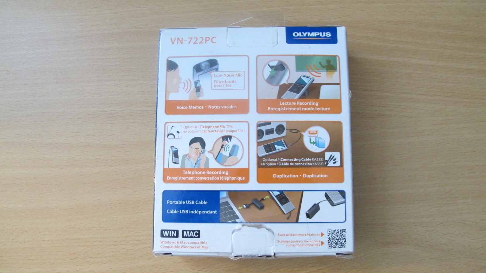 Olympus Digital Voice Recorder VN-722PC 4GB Internal Memory with microSD