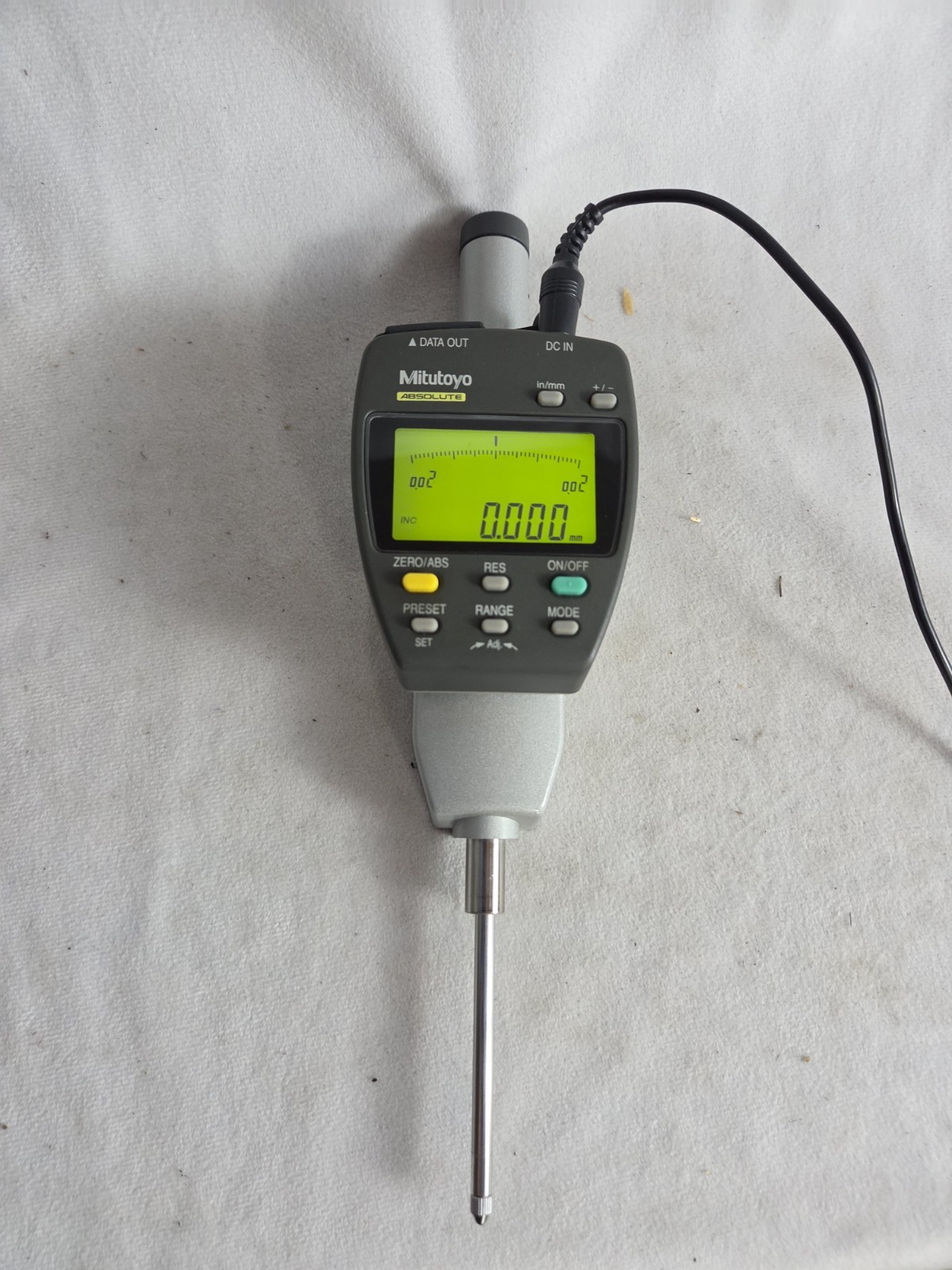 Mitutoyo 2″ 50mm ID-F150E 543-554-1 Digital Indicator W/Power Cord