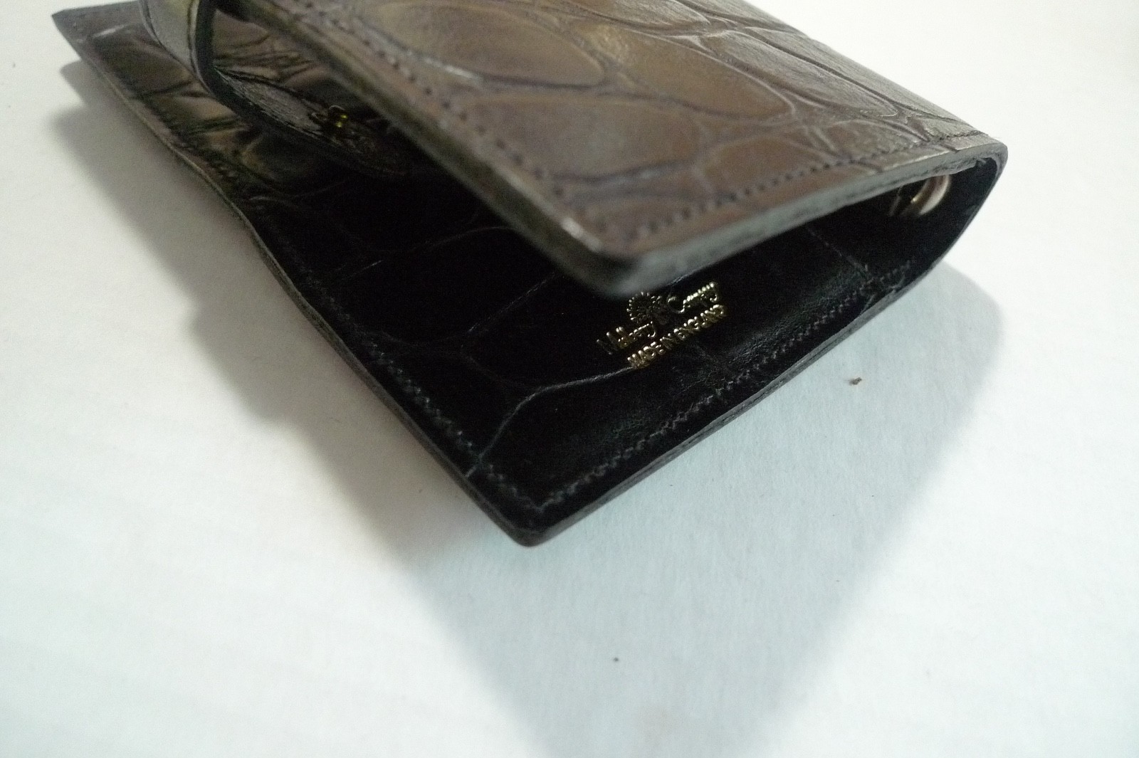 MULBERRY – POCKET BOOK AGENDA – MADE @ UK – BLACK CONGO LEATHER – NEW OLD STOCK