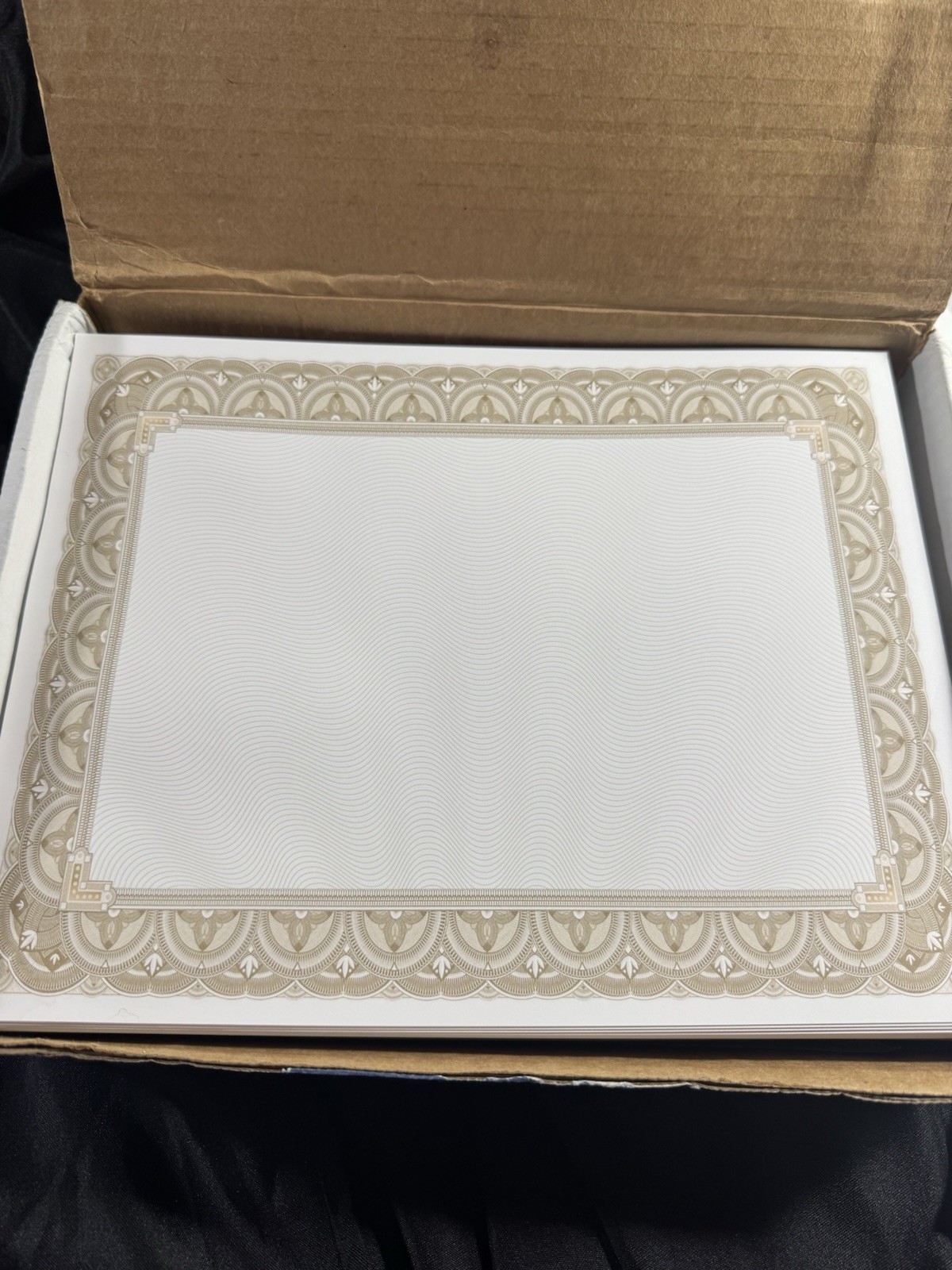 Gold Border Blank Certificate Award Printer Paper Certificate 8.5×11 In 400 Ct
