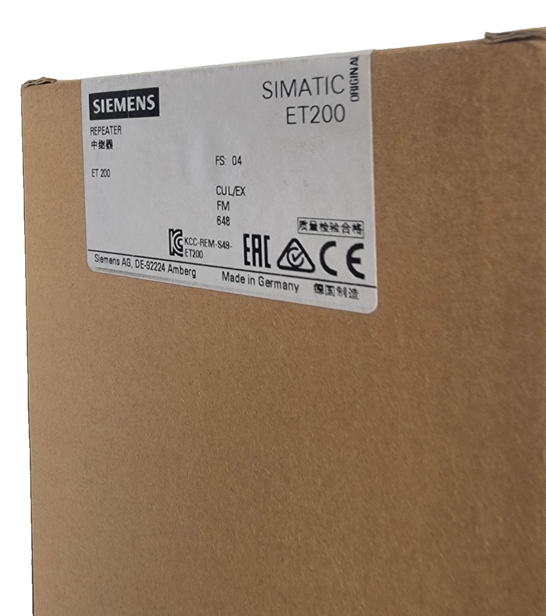 New Sealed Siemens 6ES79720AB010XA0 Repeater, Diagnostic, 12MB, Fast-Connect