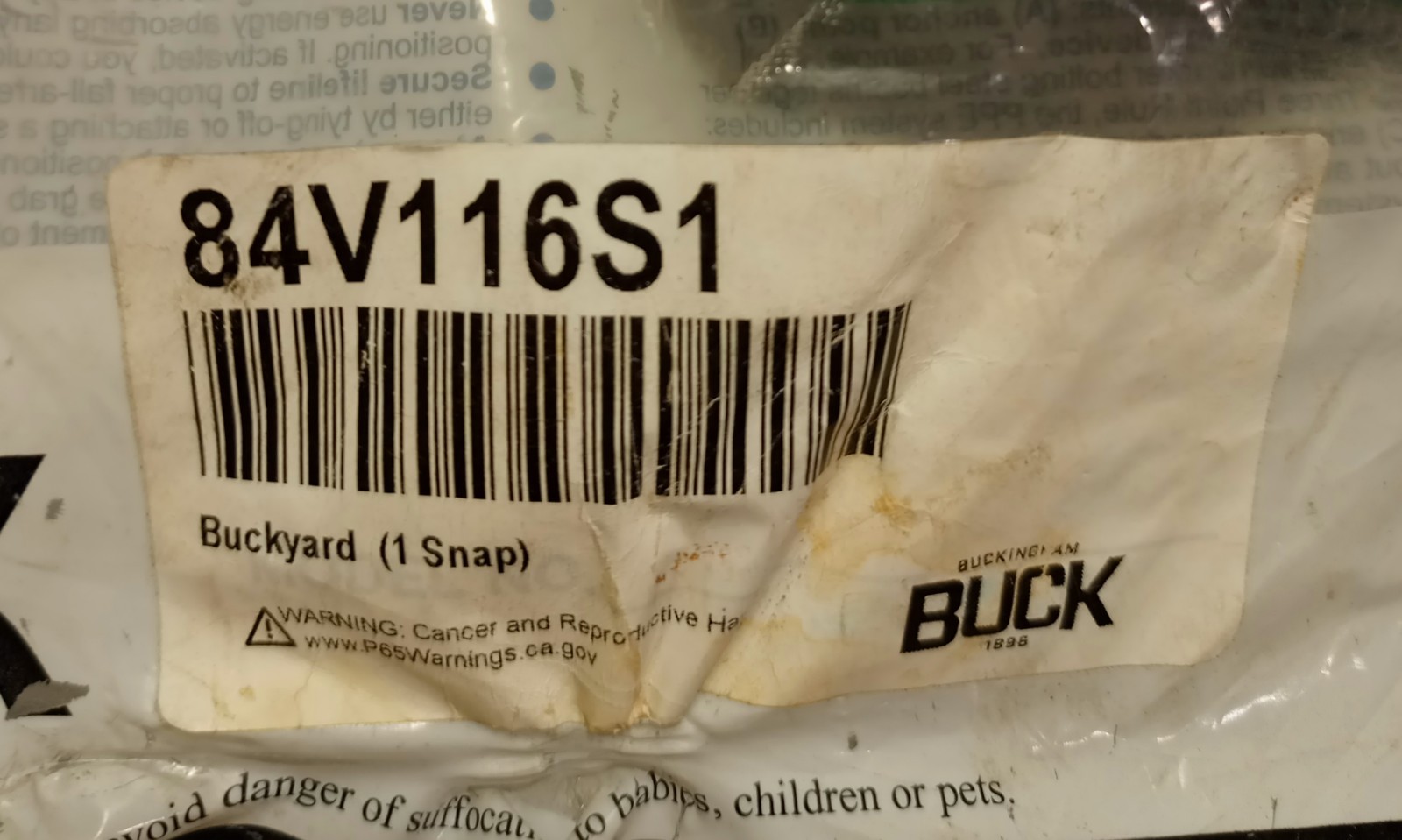 Buckingham Buck 84V116S1 1 Snap