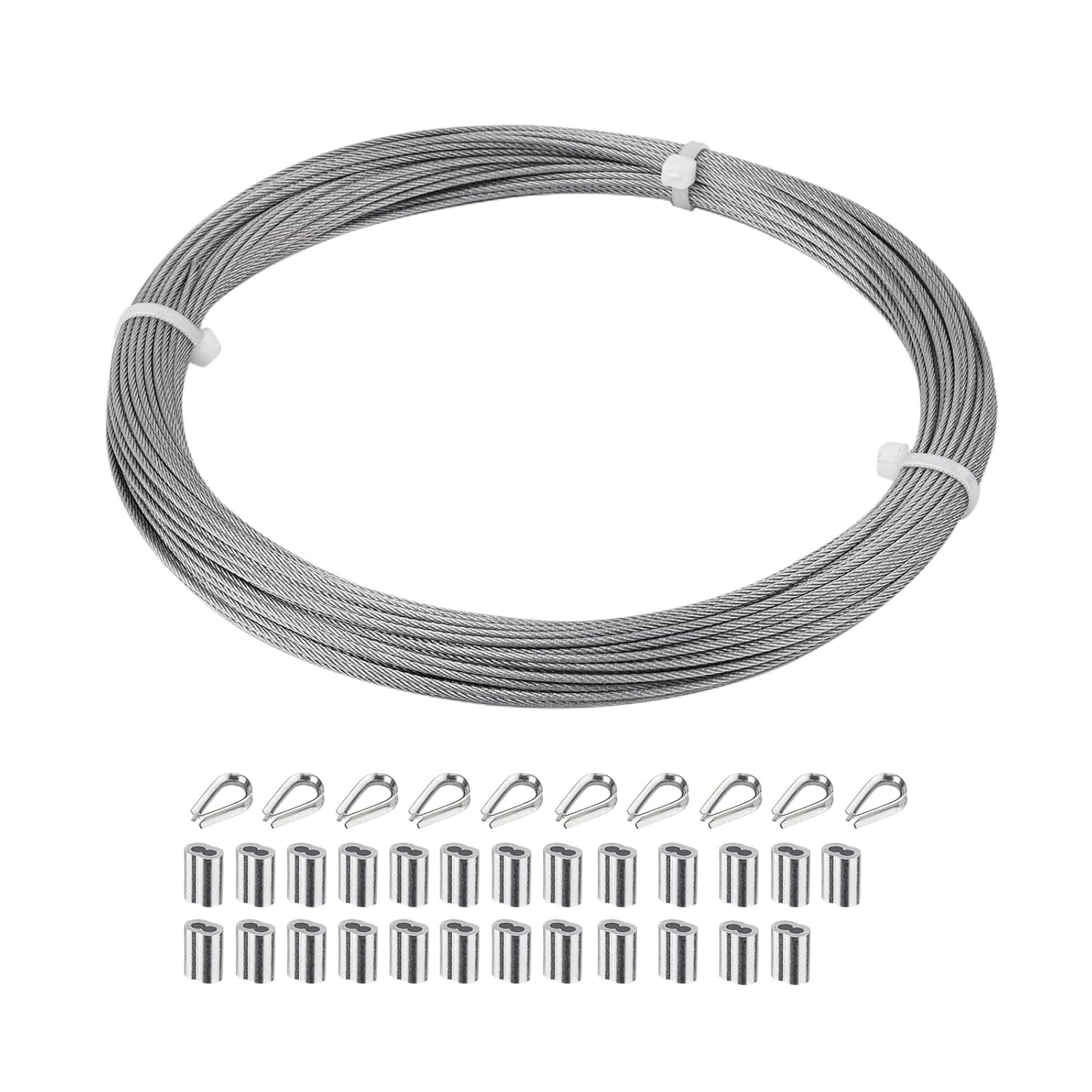 1/16 inch Stainless Steel Wire Cable,100FT,Aircraft Cable Wire Rope Marine Grade