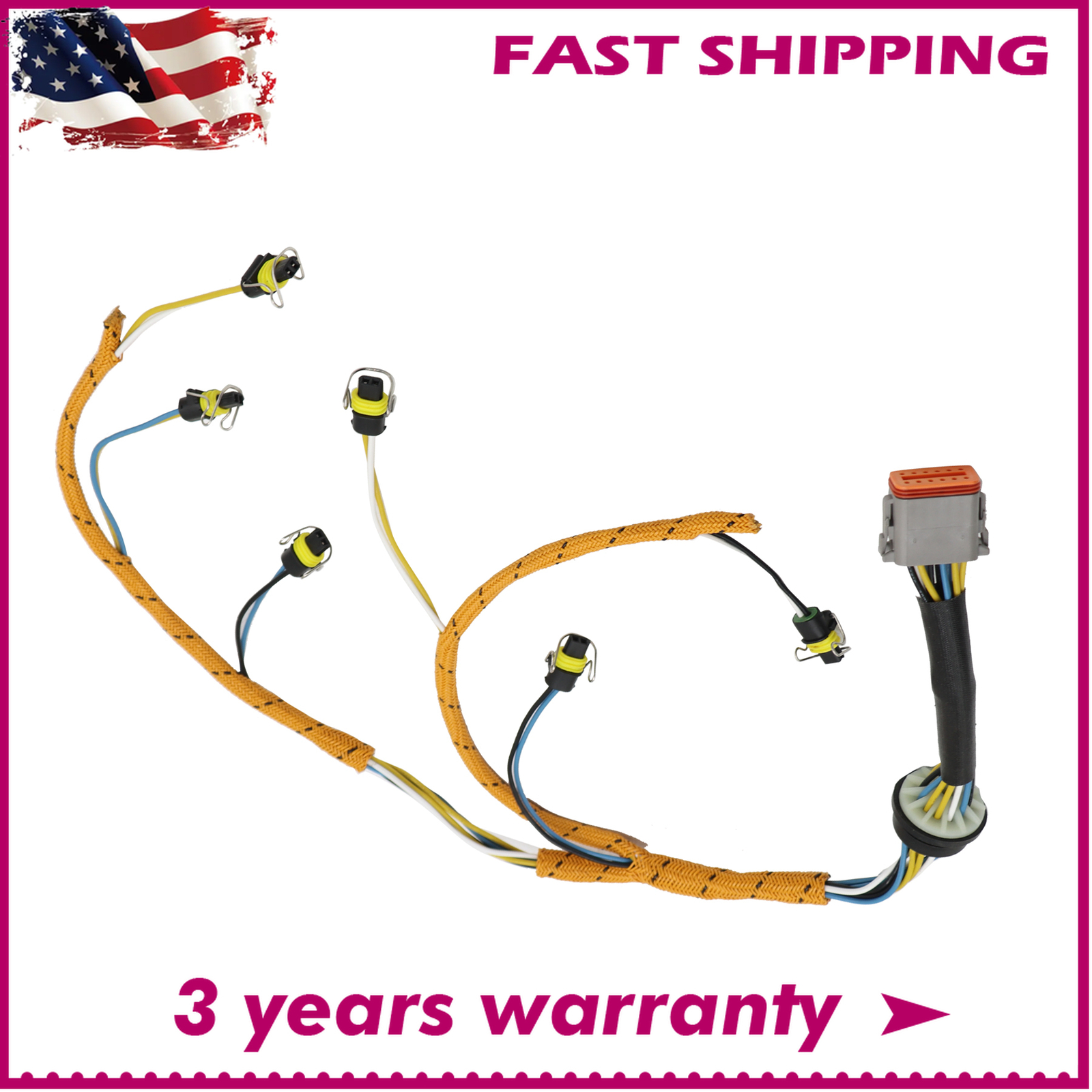For CAT C7 Diesel Engine 222-5917 153-8920 Fuel Injector Wiring Harness