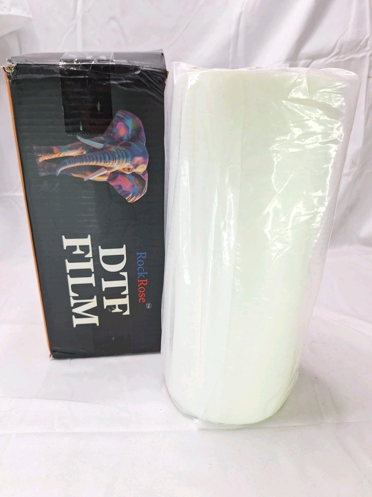Rock Rose DTF Transfer Film Roll 12in x 328ft Double Sided Coating 75um Thick