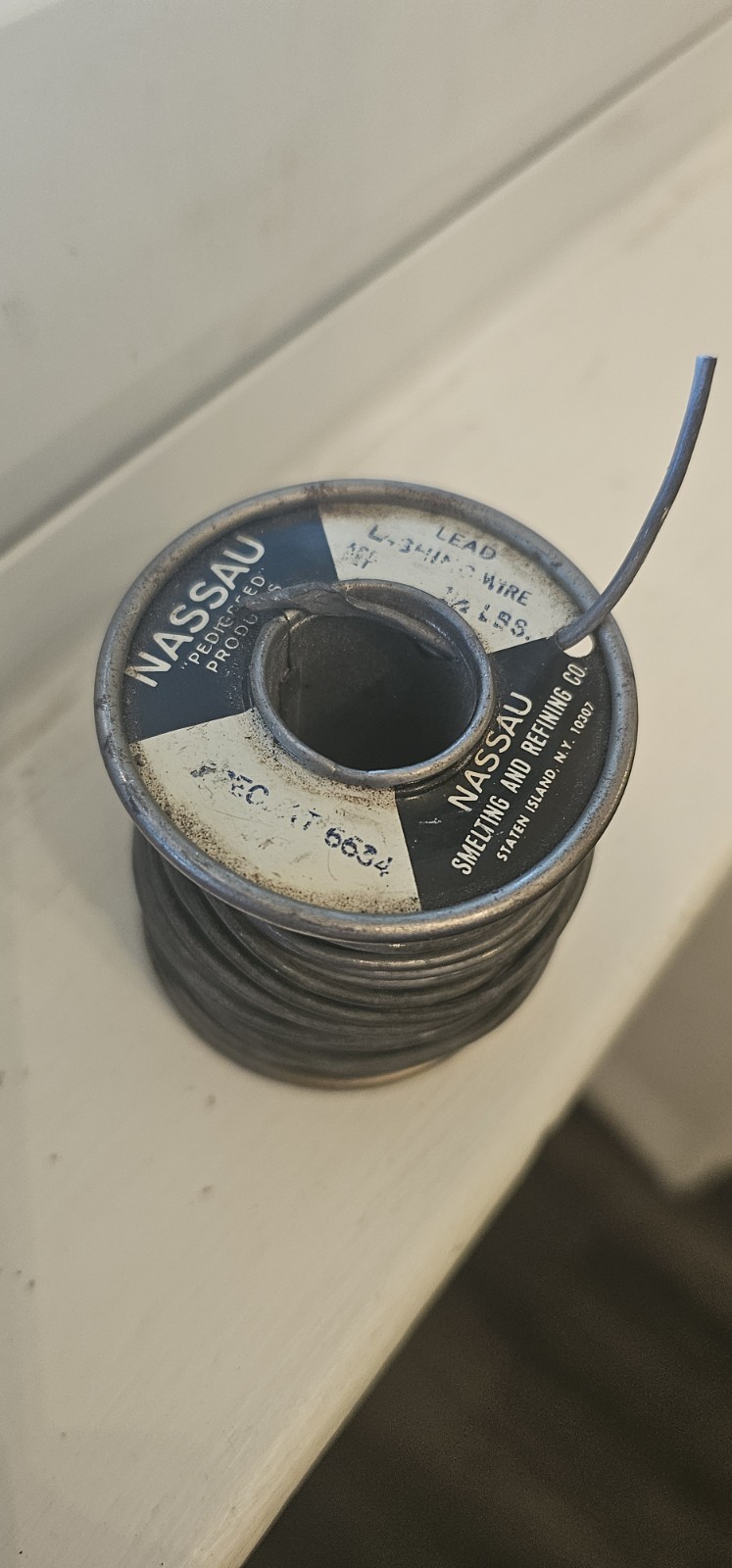 Nassau Lead Lashing Wire with Copper Core ~1 Lb