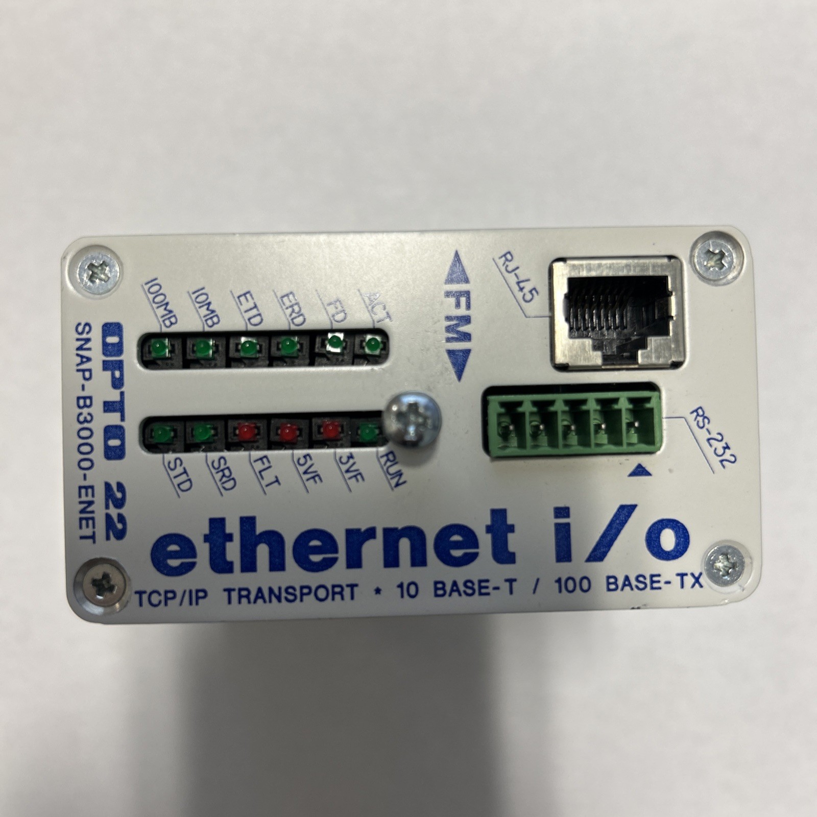 OPTO 22 SNAP-B3000-ENET Ethernet I/O Module. New With Out Box