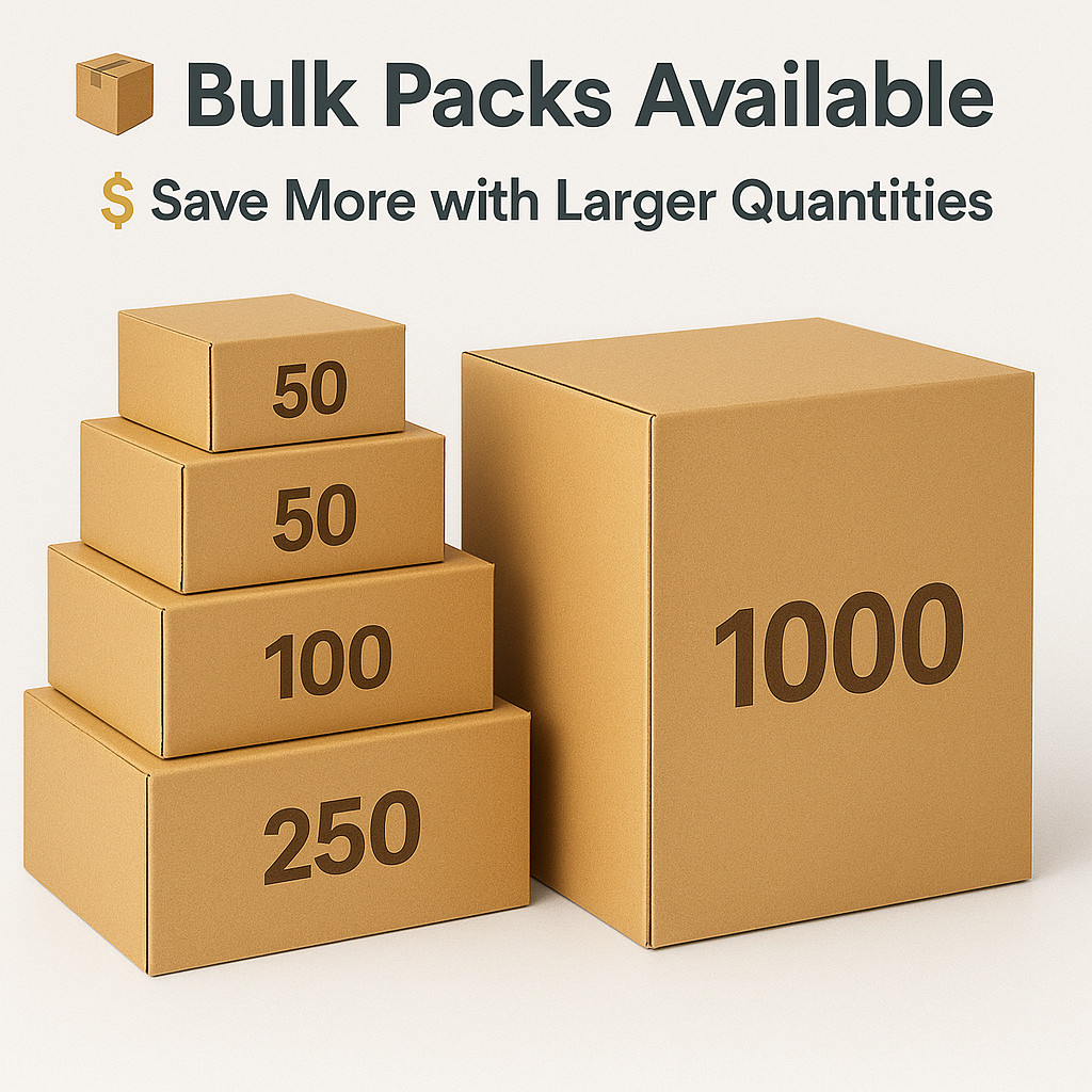 All Sizes Kraft Bubble Mailers – Padded Envelopes #000 to #7 (10–1000 Pack)