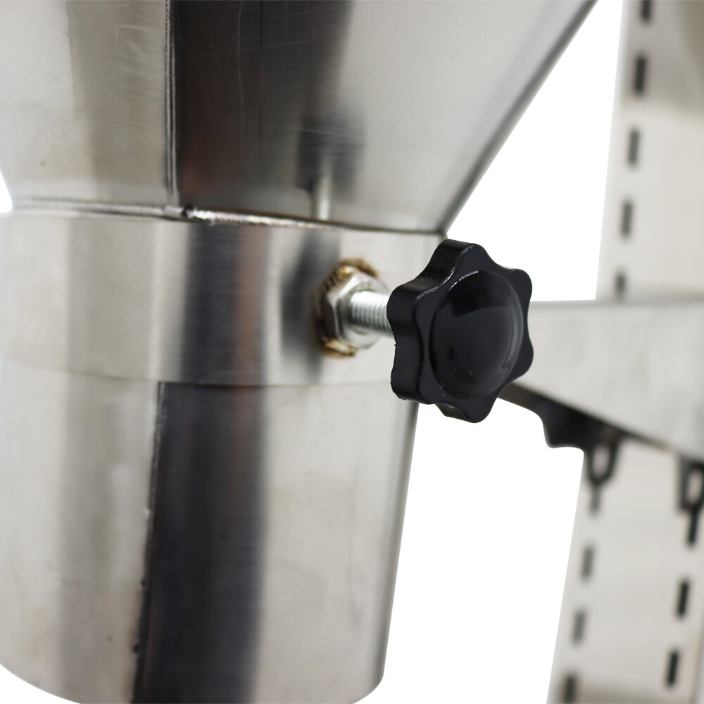 Stainless Steel Manual Feeding Hopper with Support Stand 0.8″/2″/3.9″